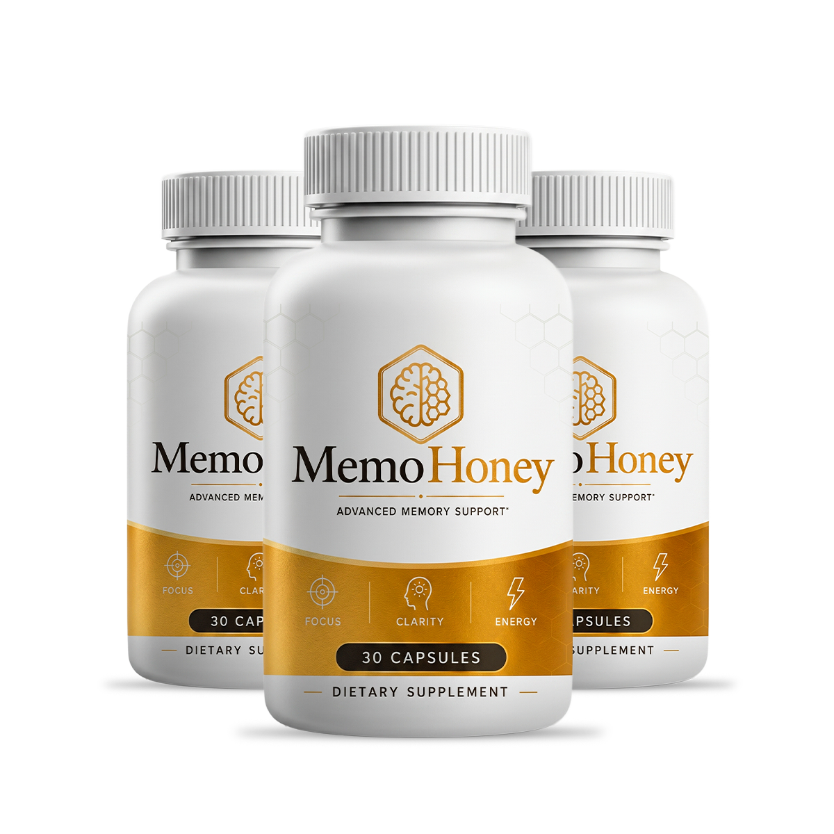 MemoHoney™ memory support — 3 bottles